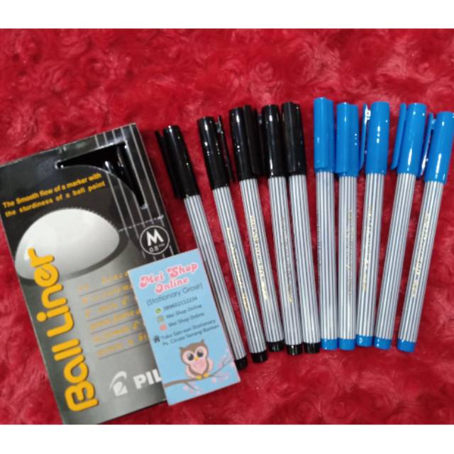 

Pulpen Ball Liner Pilot M Hitam / Biru