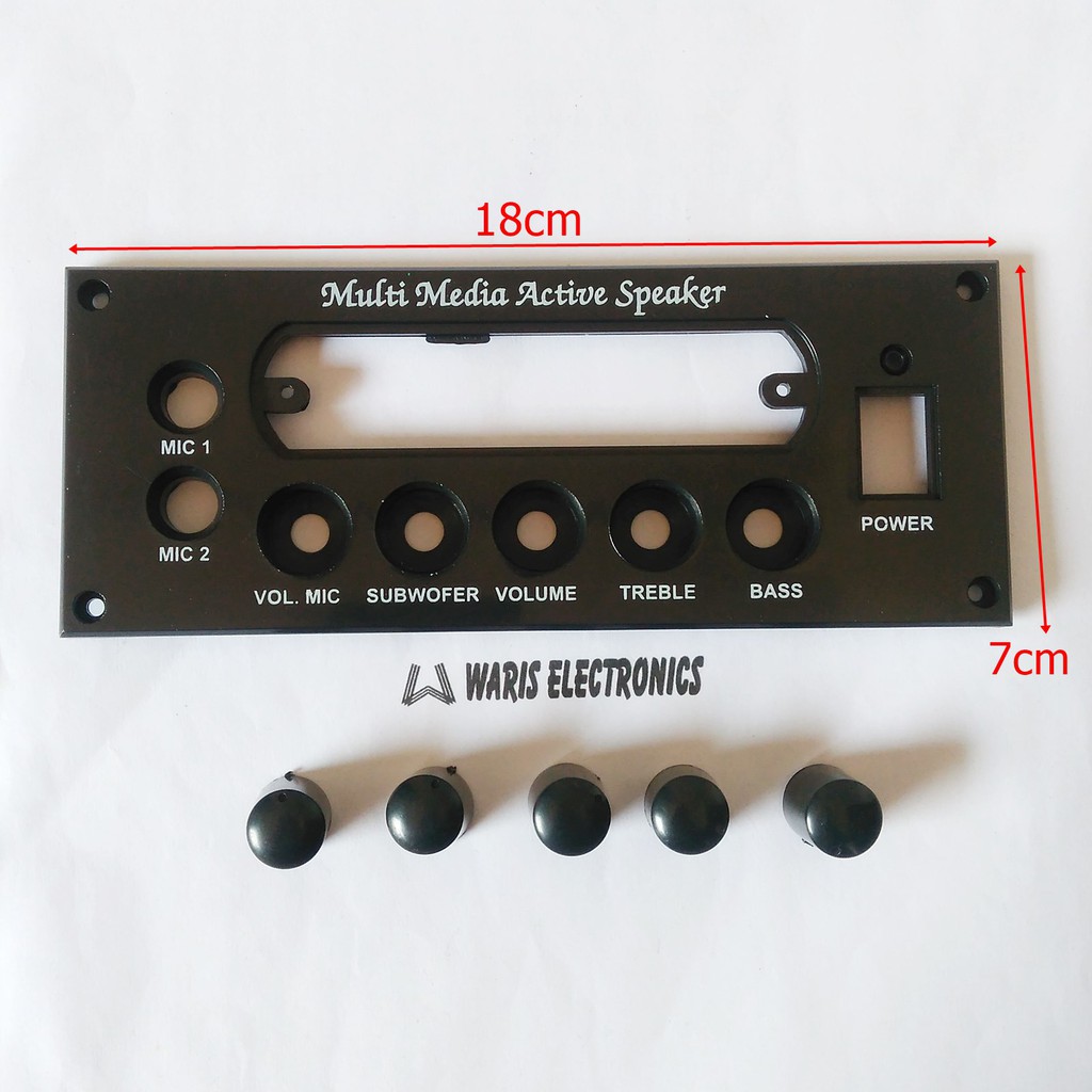 panel speaker aktif plus modul mp3 usb plastik 18 x 7