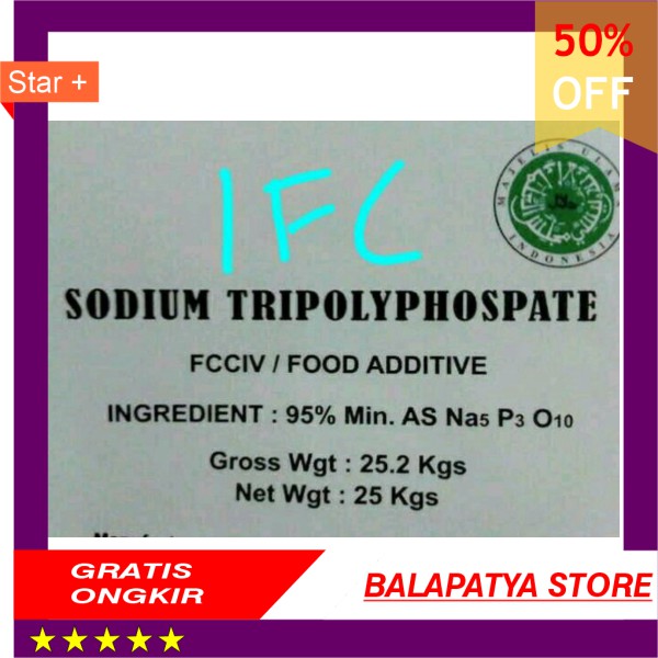 

40 OFF KHUSUS HARI INI !!! Sodium TripolyPhospate - STPP Food Grade 1000gr