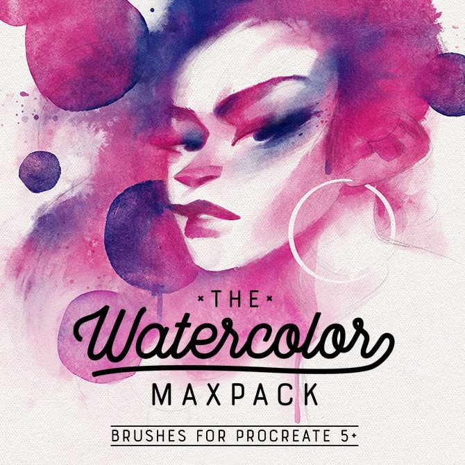 Procreate Brush - The Watercolor MaxPack Brushes for Procreate