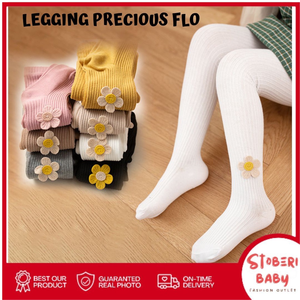 PUNCAK 3.3 stoberi baby - LEGGING PRECIOUS FLO Legging tutup kaki bayi /legging bayi import motif bunga baru