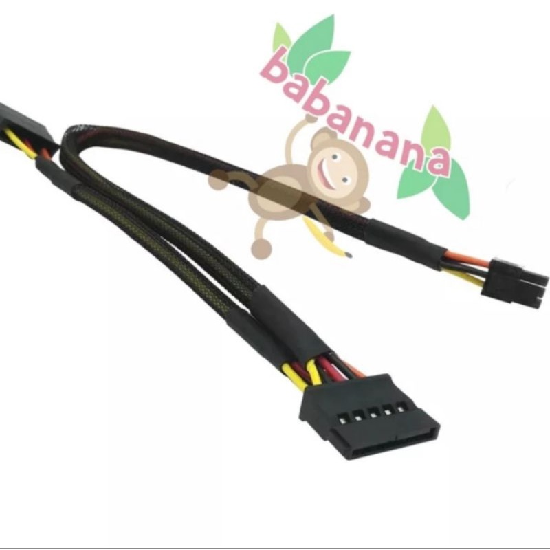 6 pin Mini to Dual Sata Power for Dell kabel adapter converter hdd ssd