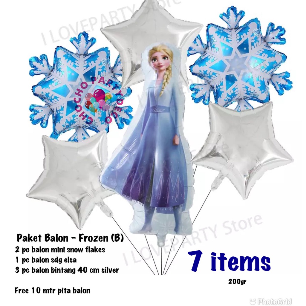 Paket Frozen - Paket Ulang Tahun Balon Frozen - Dekorasi ulang tahun balon Frozen - paket balon froz