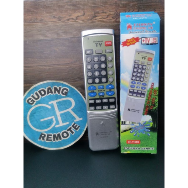 Remote remot TV LED LCD Tabung multi universal CH-116