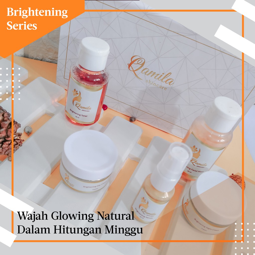 

Cream Pemutih Wajah Cream Qamila Skincare Brightening 5 in 1 Halal & terdaftar di BPOM Aman & Ampuh