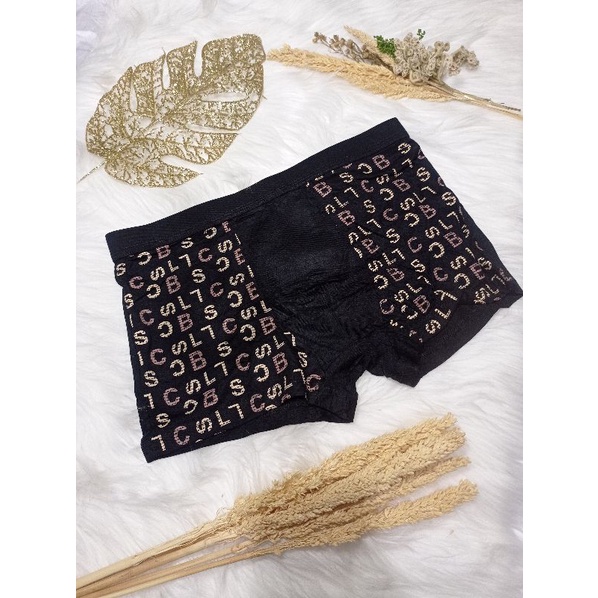 BOXER PRIA MURAH KUALITAS IMPORT MOTIF HURUF BAHAN ADEM DAN NYAMAN