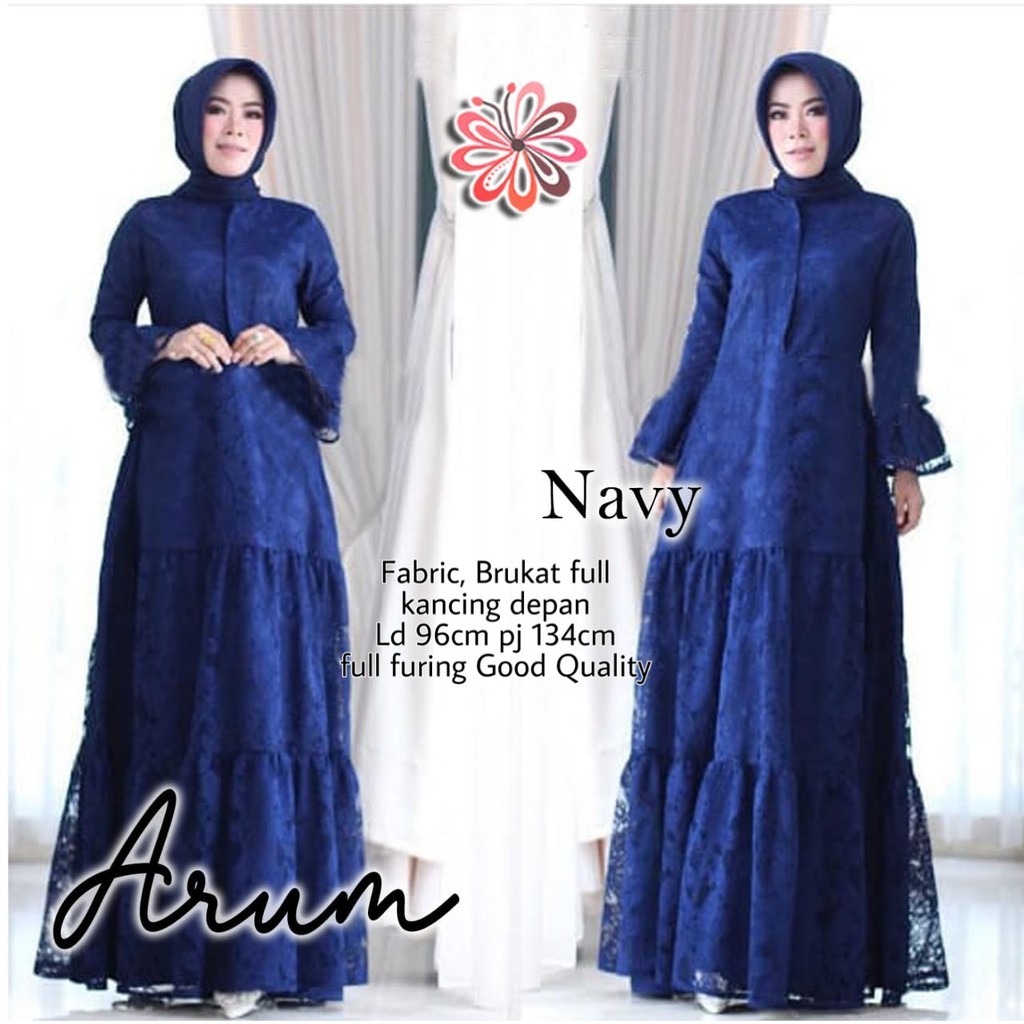 promo murah gamis-gamis brukat terbaru-dress brukat kondangan-baju brukat gamis