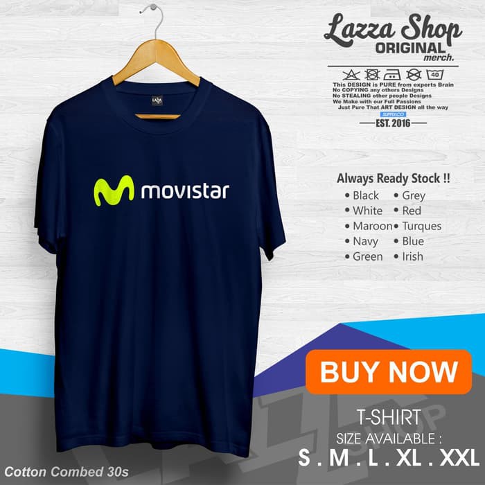 Kaos / Baju / Tshirt Distro Movistar Yamaha Termurah