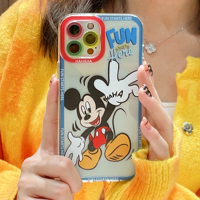 Soft Case Silikon TPU Transparan Motif Tikus Cover IPhone 12 13 SE 6 6S 7 8 Plus X XS XR 11 Pro Max