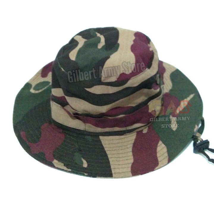 GILBERT ARMY STORE Topi Loreng Kopasus Bucket Terbaru Rimba Lapangan Tni