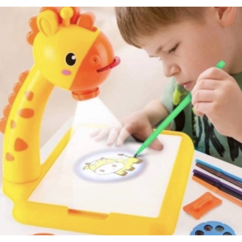Meja Gambar Anak Proyektor - Meja Gambar anak - Mainan Edukasi Anak Ukuran 20cm