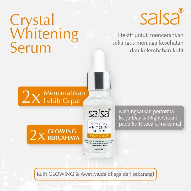 [Per Pc] Salsa Crystal Whitening Serum Original BPOM