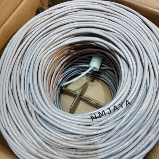 Kabel Lan UTP Cat5E 40 meter siap pakai sudah dicrimping rj45 dan plug booth