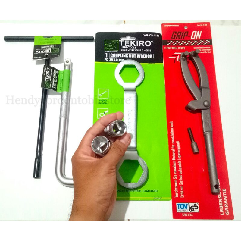 Paket Kunci CVT Motor Metic / Paket Kunci Bongkar CVT / Treker CVT / Kunci CVT TEKIRO/Treker GRIP ON