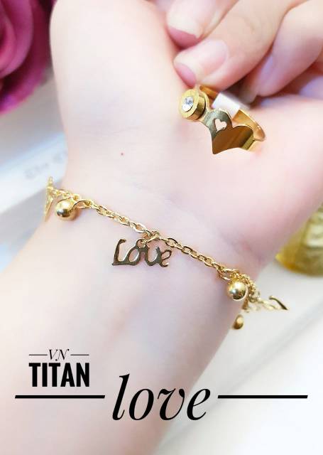 Titanium gelang dan cincin 2118i