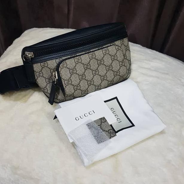 (Tren terbaru) tas pria tas branded tas cowok waistbag bumbag slingbag gucci .,,.,.,