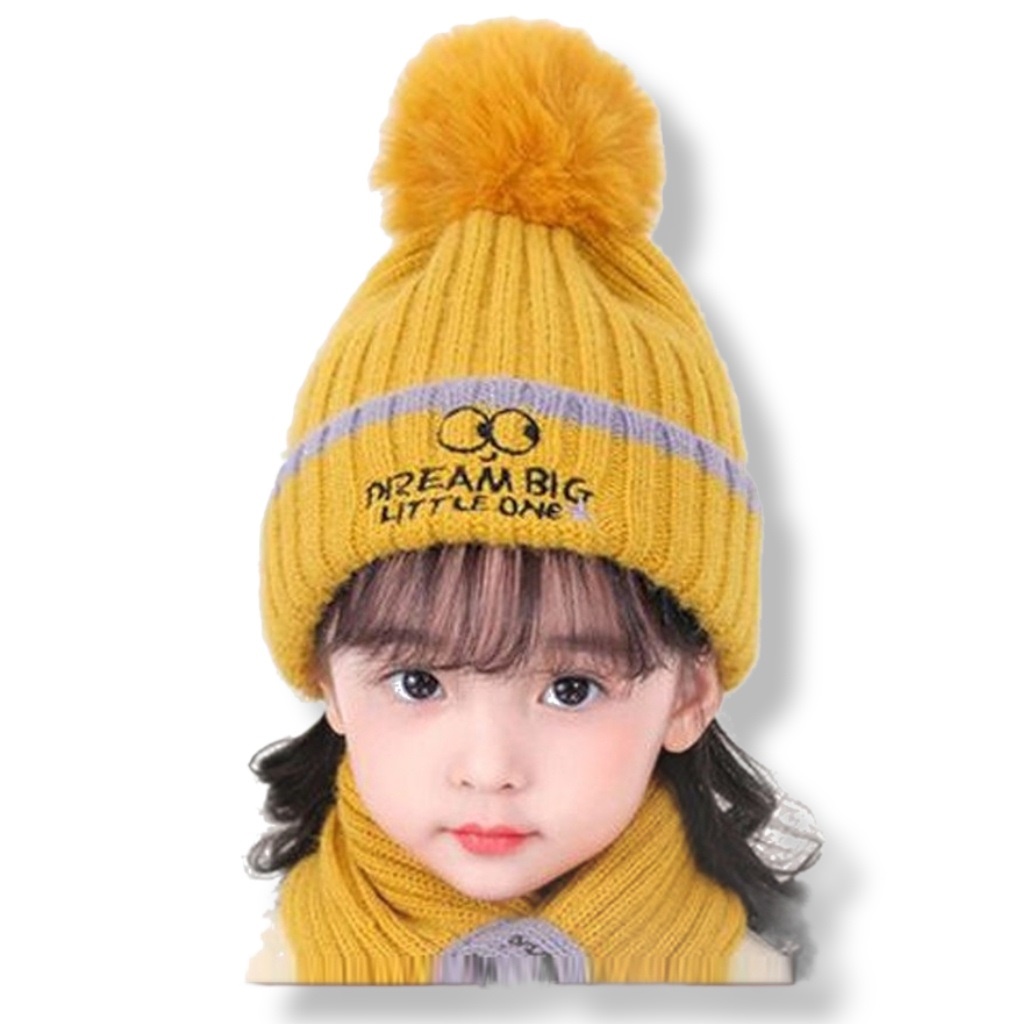 Topi Kupluk Bayi Anak Laki Laki Perempuan Model Jambul Pompom Usia 0 3 6 bulan umur 1 2 3 Tahun thn Cowok Cewek Cowo Cewe Murah Lucu