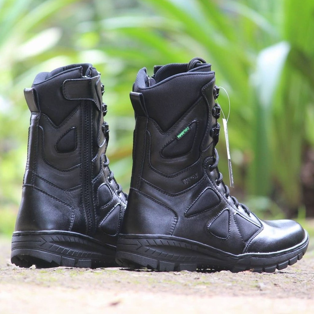 SEPATU PDL NINJA KULIT ASLI SEPATU PDL MERK MARCHAZ SEPATU PDL TNI POLRI SECURITY SATPAM SALPOL PP