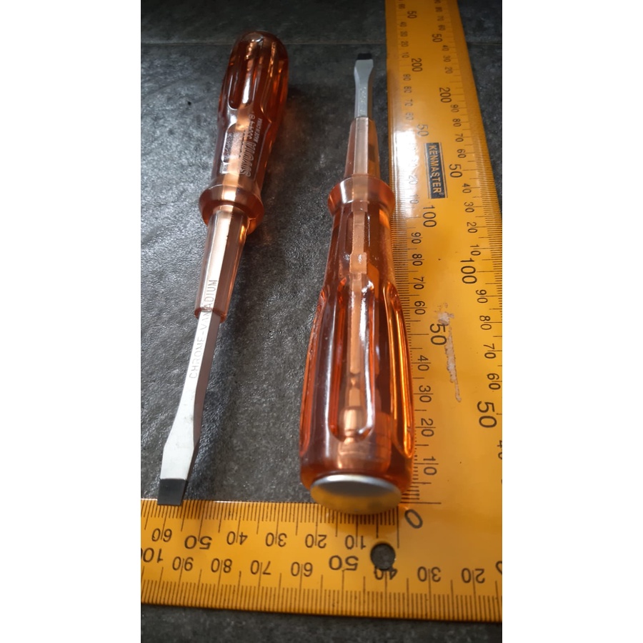 Obeng ketok bolak balik / Screwdriver twoways/BENG KETOK TEMBUS TRANSPARANT/THRU SCREWDRIVER SERBAGUNA