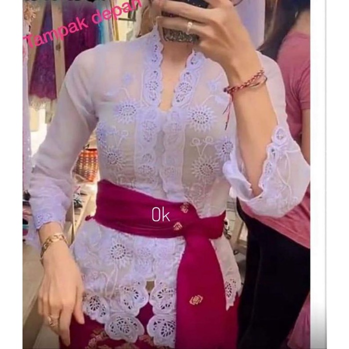 kebaya jadi bordir motif matahari