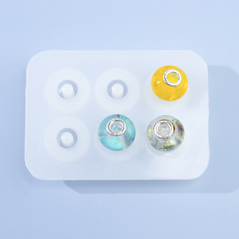 Glitter Bead Pendant Bracelet DIY Craft Resin Silicone Mold Jewelry Making Casting Mould