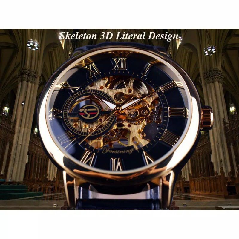 Forsining Automatic Leather Strap