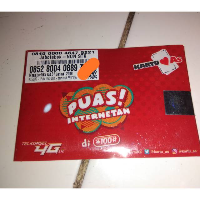 Nomor cantik As *0852-8004-0889*