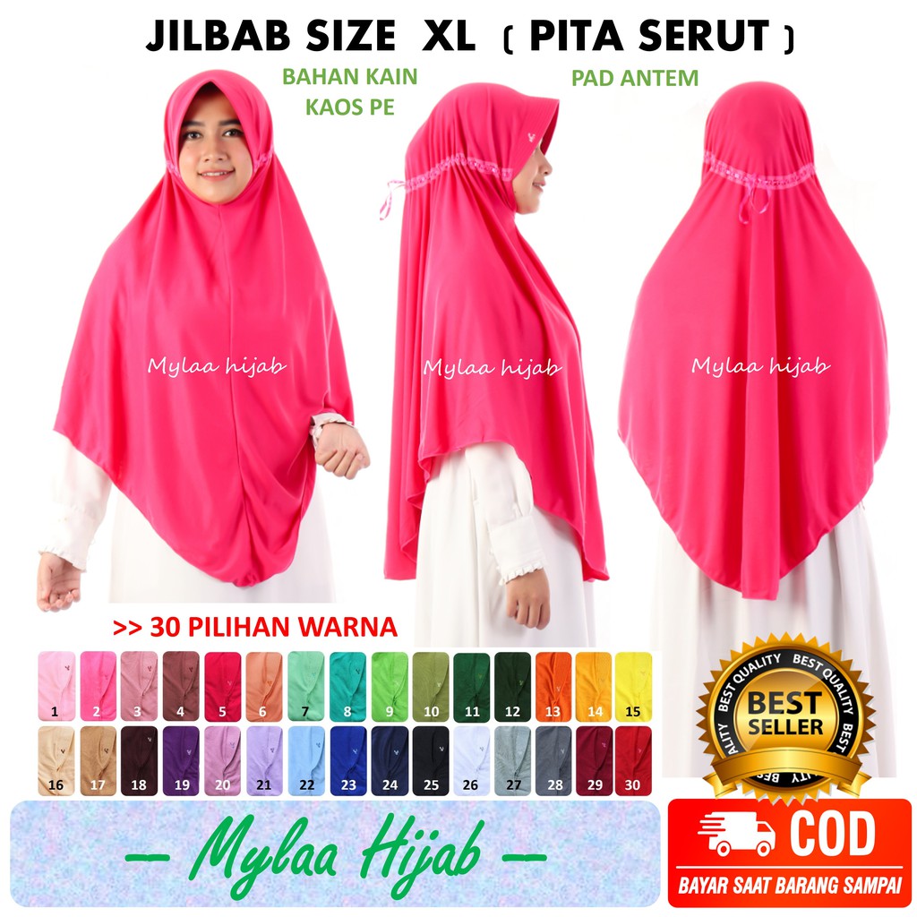 JILBAB INSTAN BERGO kerudung hijab DEWASA size XL bahan kaos anak sekolah sperti rabani rabbani AFRA