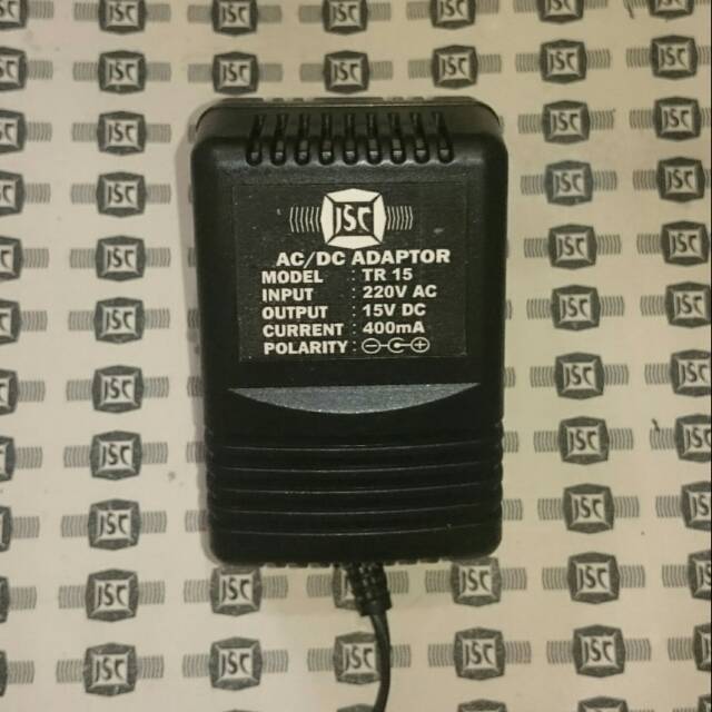 Adaptor 15V DC 400mA