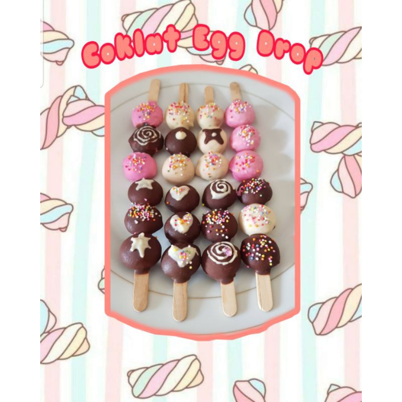 

coklat egg drop