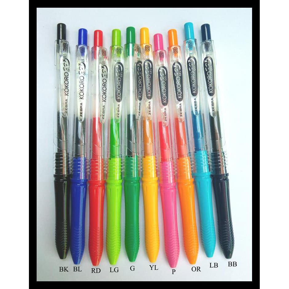 

DISKON PULPEN GEL KOKORO ZEBRA COLOURS - 0.5 MM - HITAM BARANG TERUPDATE