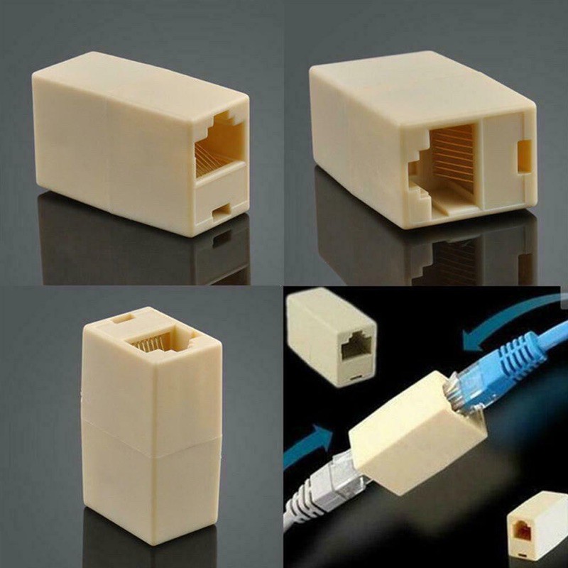 BAREL RJ45 COUPLER FEMALE TO FEMALE (BAREL RJ 45)