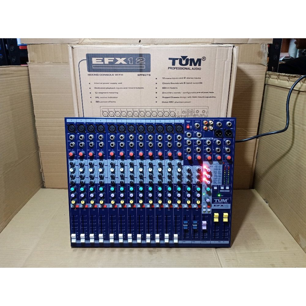 MIXER AUDIO 12 CHANNEL TUM EFX12 PROFESIONAL AUDIO