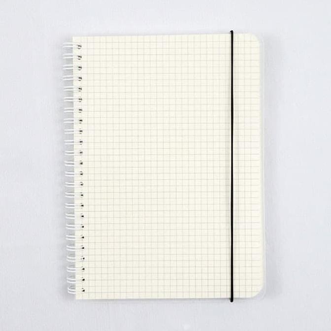 

Notebook Spiral Grid/DOT A5 by Bukuqu - White paper, polos Kode 1007