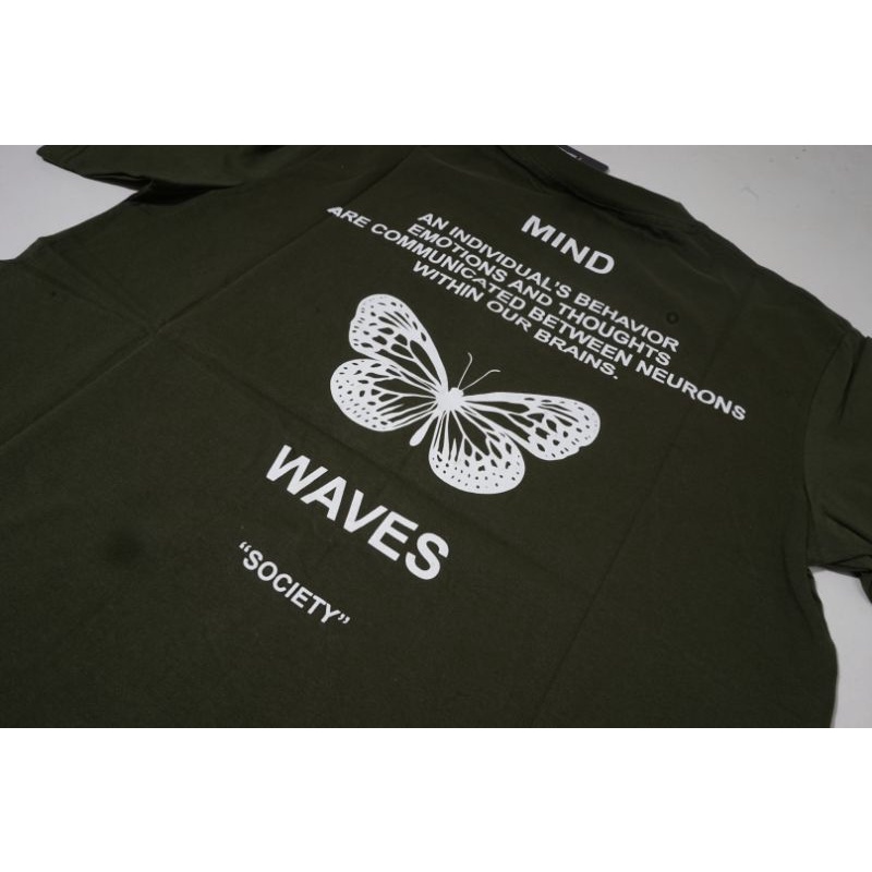 FAILOFFICIAL T-SHIRT - MIND WAVES 03 ARMY GREEN