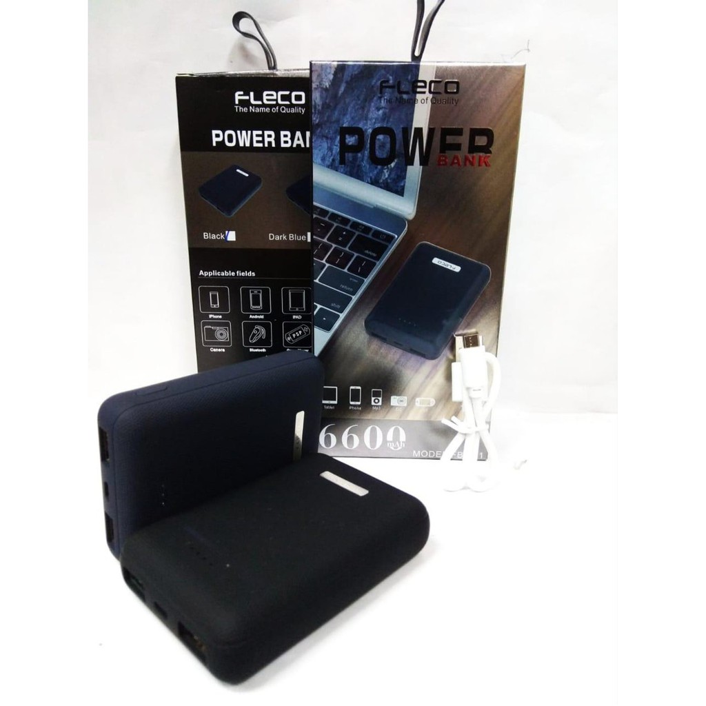 POWER BANK FLECO 6600MAH MINI 2.1A FAST CHARGING FB-901