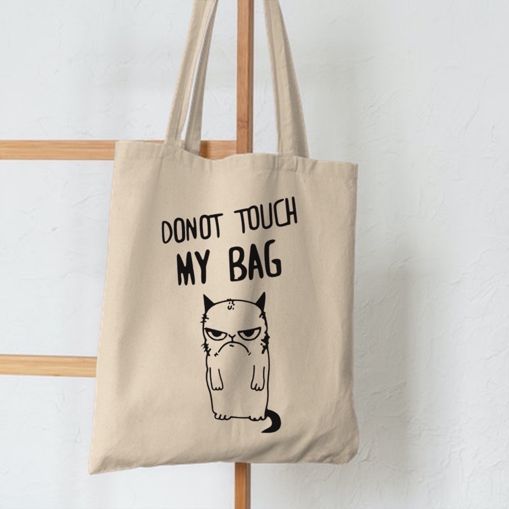 1.1 PROMO 2022 TOTE TERBARU RESLETING TOTEBAG KPOP / TOTE BAG KPOP / KOREA / ANIMAL / ICE CREAM TOTE UKURAN BESAR RESLETING KANVAS WARNA HITAM MARUN NAVY KREM