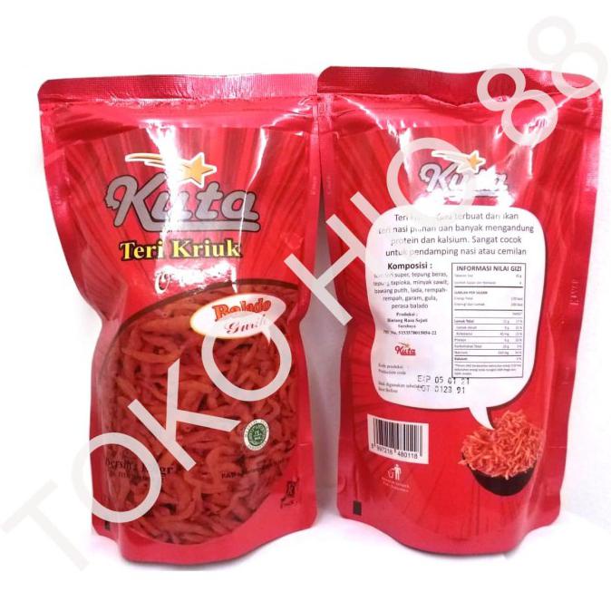 

Monggo] Teri Kuta Balado Nasi Kriuk Medan Oven Crispy Krispi Siap Makan Halal