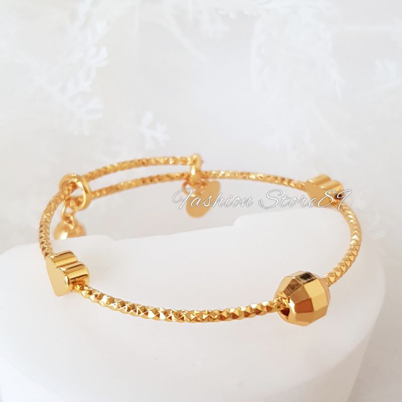 Gelang bangle Anak Xuping perhiasan anak gelang bangle replica emas bahan xuping import fashion