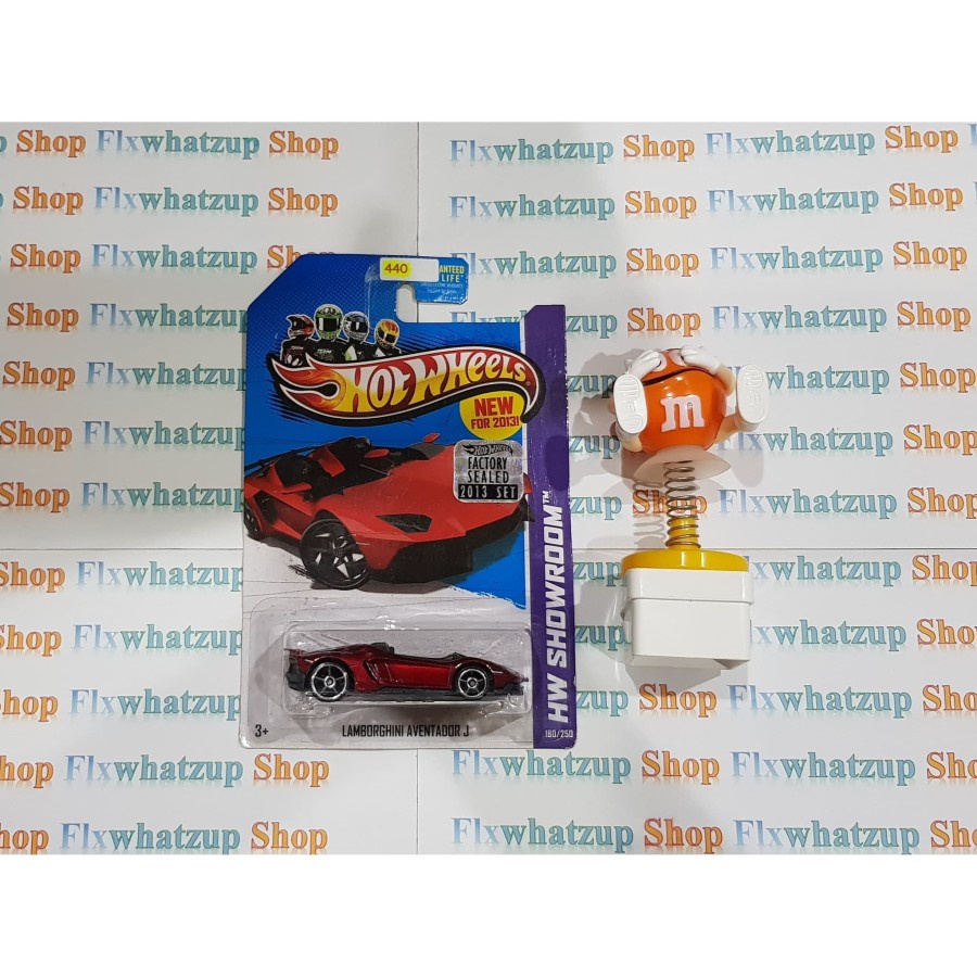 Hot Wheels Lamborghini Aventador J (HW SHOWROOM) - RED US CARD SEALED