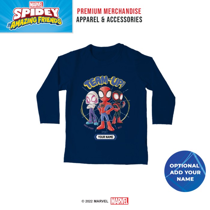 Marvel Kaos Anak Lengan Panjang Spidey and the Amazing Friends SPY516