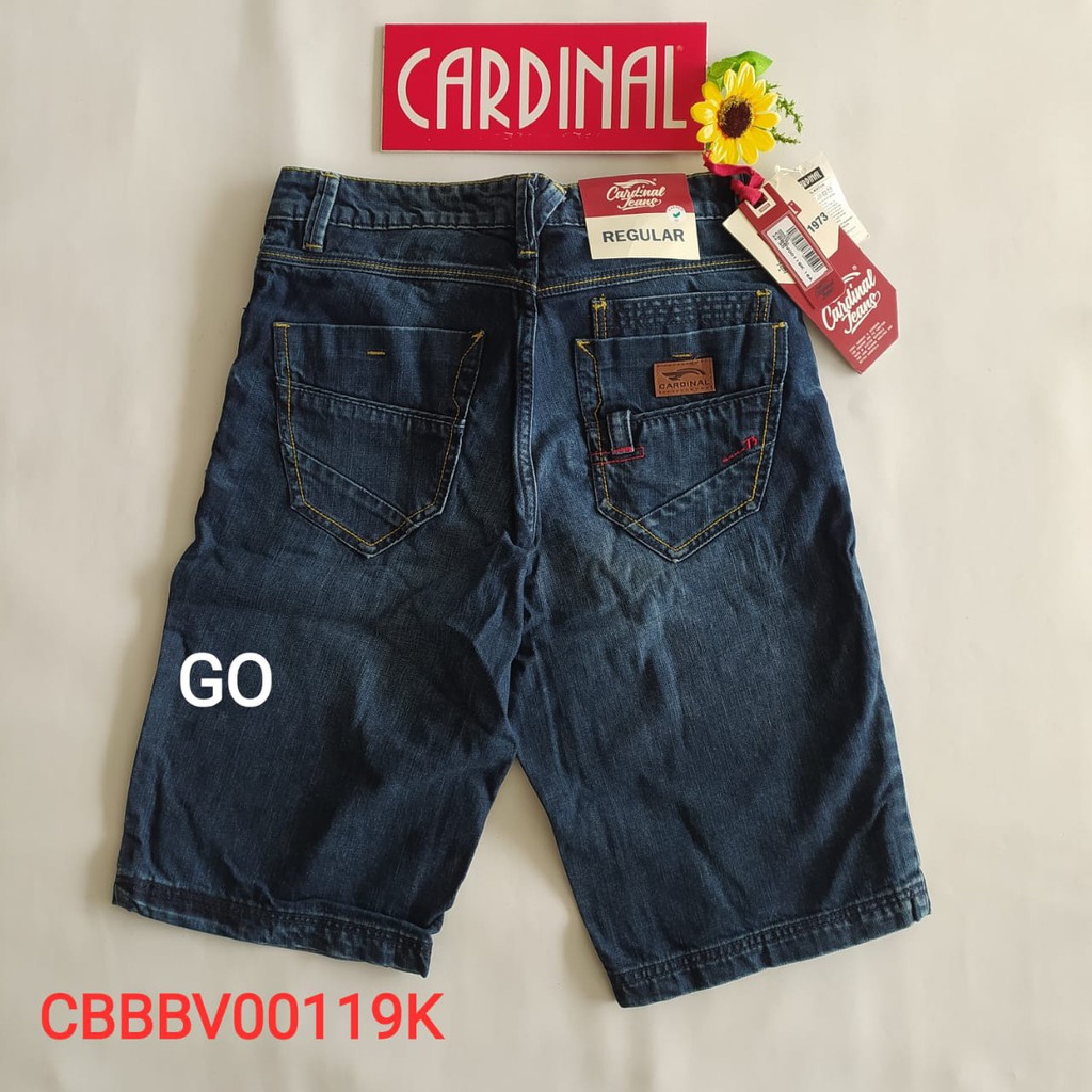 gof 31 CARDINAL CBBBV Celana Pendek Jeans Bermuda Casual Sobek Slimfit Reguler Fit Cowok Dewasa