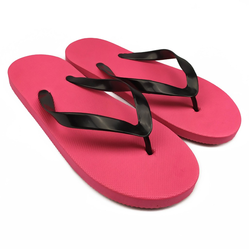  Sandal  Jepit Polos Sendal Spon  Pria  Casual Warna Merah 