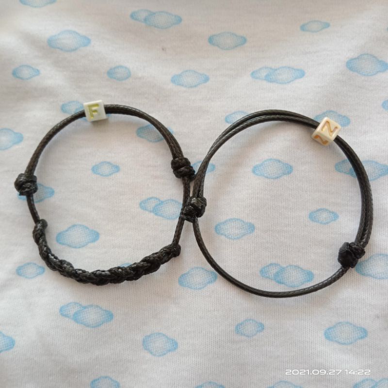 Gelang Couple Pasangan Inisial | Hadiah pacar ulang tahun