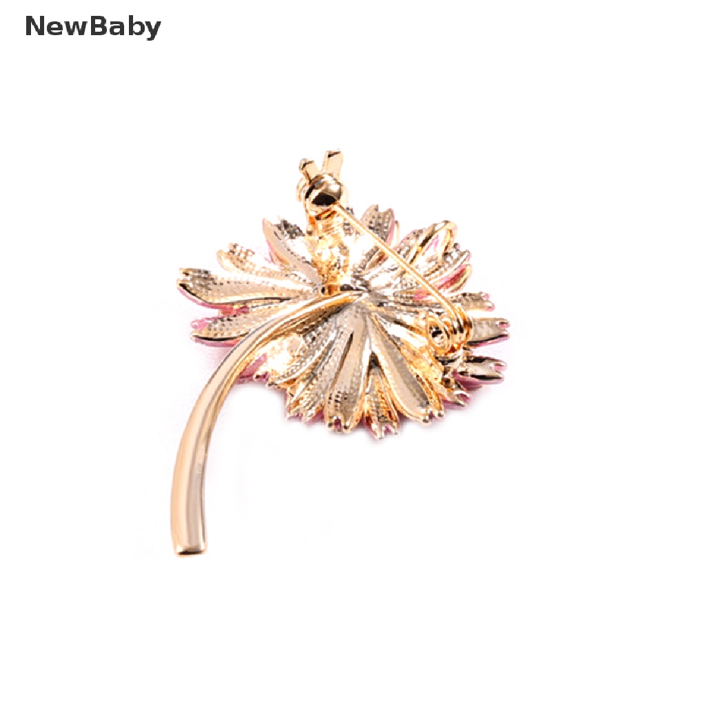 Newbaby Bros Pin Enamel Bunga Aster Untuk Aksesoris Pakaian Wanita