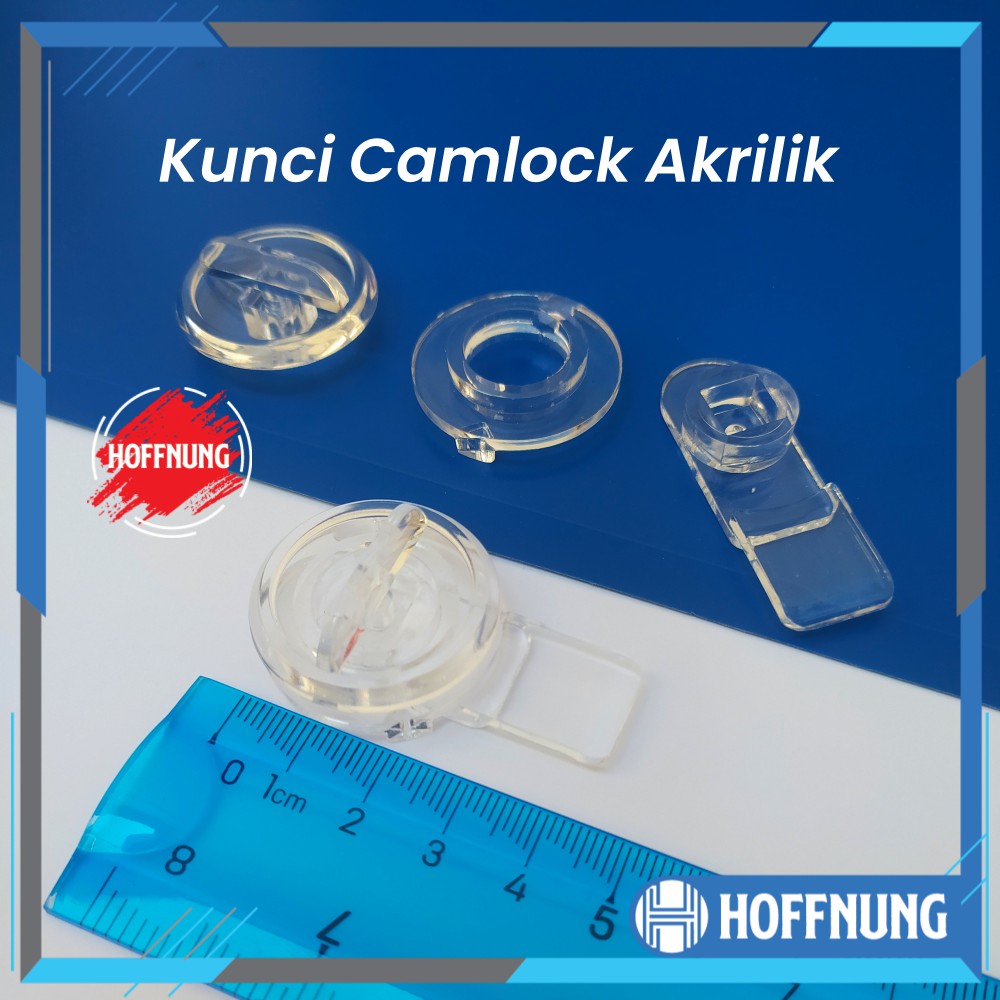 Kunci Camlock Loker Akrilik Kotak Gembok Pengaman Plastik Cam Lock Acrylic Box