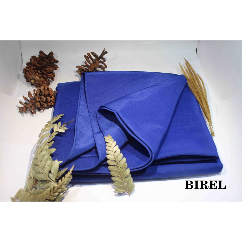 Khimar Bergo Jumbo Wolfis Non Ped / Khimar Jumbo Tali Non Ped / Hijab Instan Maryam Syari-biru birel