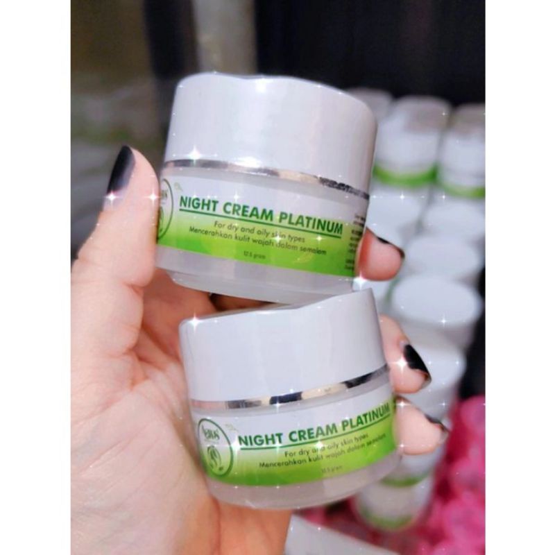 Night Cream Platinum | AWS BeautySkin | skincare BPOM