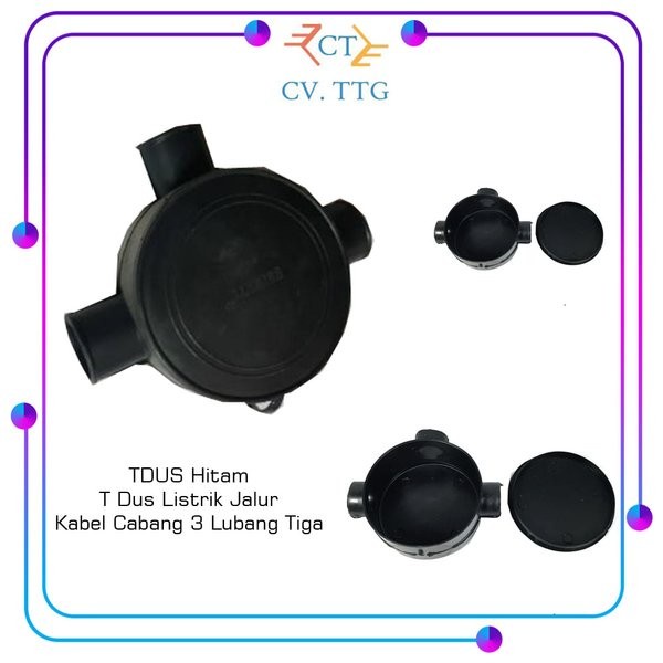Produk Terbaru Pms Tdus Hitam T Dus Listrik Jalur Kabel Cabang 3 Lubang Termurah