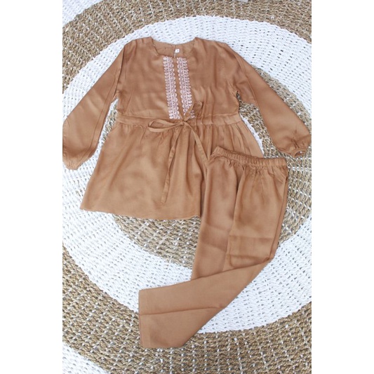 SetCel MUSLIM 1-12Th/Setelan Anak/OneSet/SetCel Anak/setelan Baju anak Motif-COKLAT